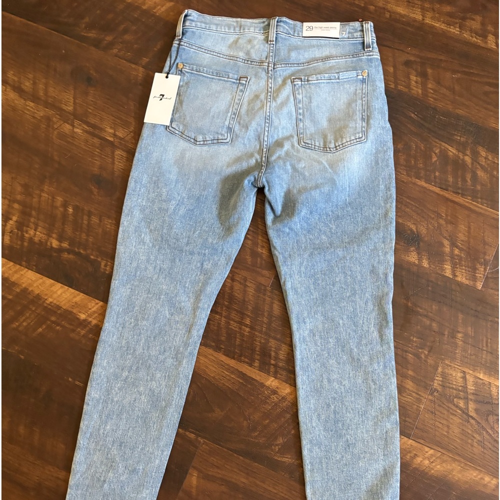 For all mankind 7 high waist skinny jeans size 29